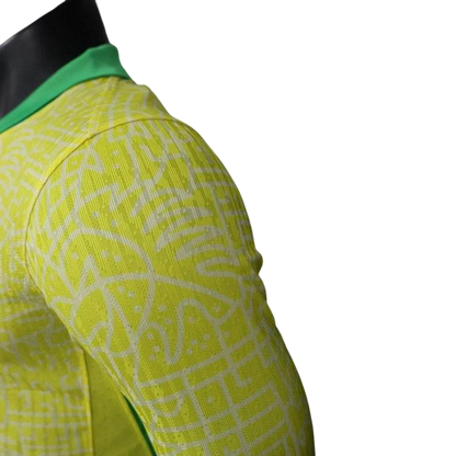 Player Version Brazil 2024 Copa Home Authentic Long Sleeve Jersey - ZHÓRN