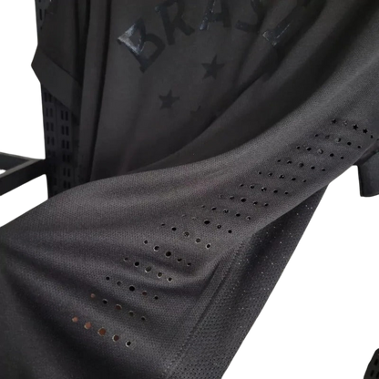 Brazil 2013/2014 All Black Third Retro Jersey