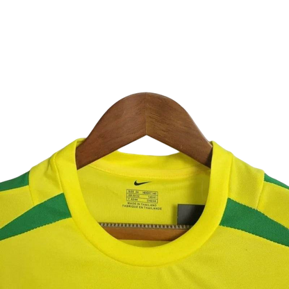 Kids Brazil 2002/2004 Home Retro Jersey and Short Kit - ZHÓRN
