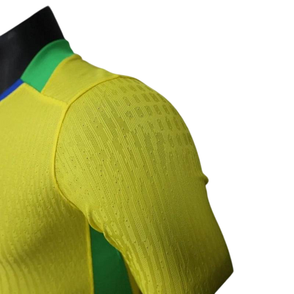 Player Version Brazil 2025 Home Long Sleeve Authentic Jersey - ZHÓRN